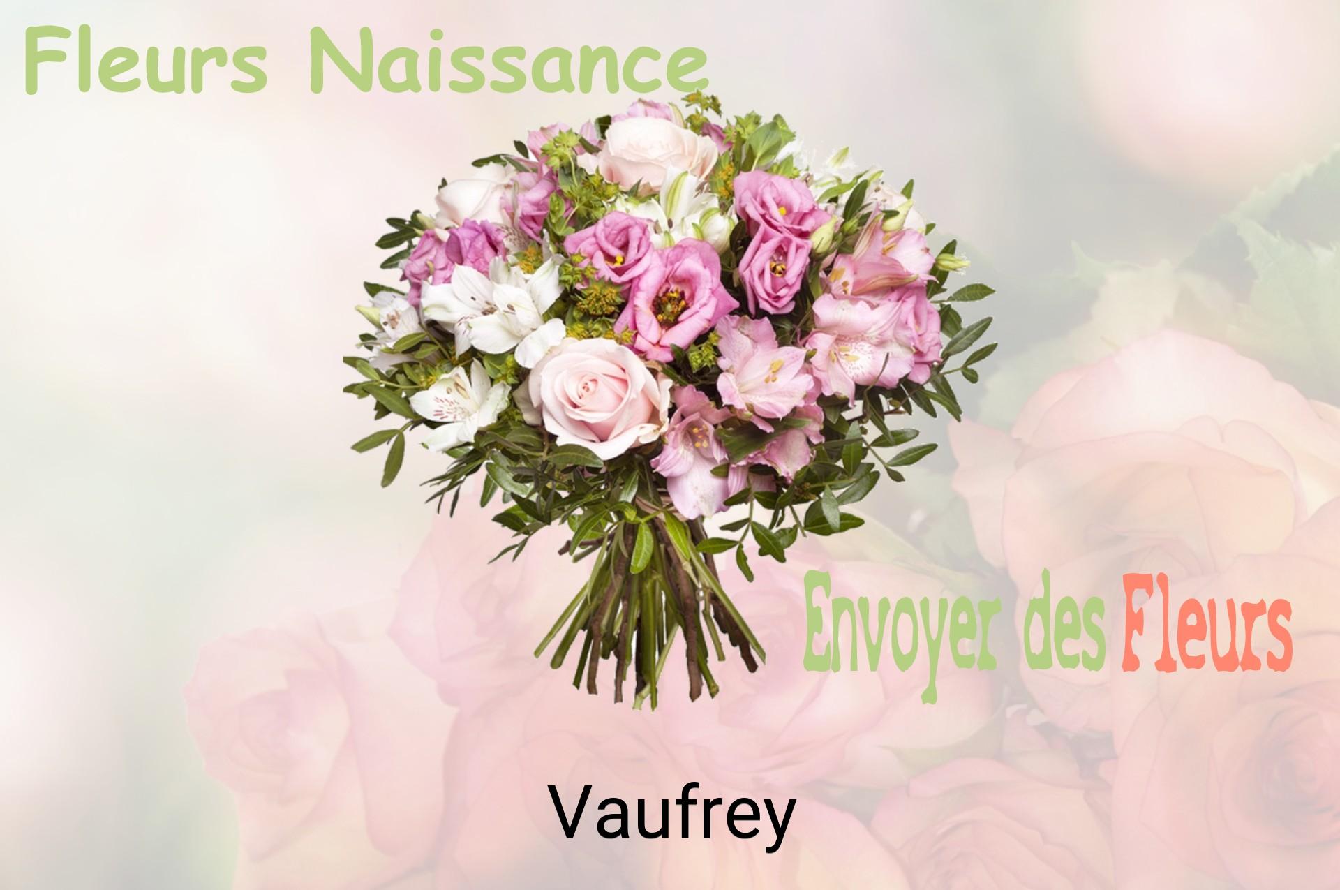 Bouquet de fleurs de naissance livré à Vaufrey